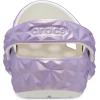 Crocs unisex-child Classic Geometric Clog(White/Iridescent)