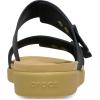 Crocs womens Brooklyn Buckle Low Low(Black/Tan)