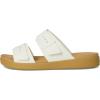 Crocs womens Brooklyn Buckle Low Low(Chalk/Tan)