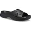 Crocs womens Classic Womens Cross Strap(Black)