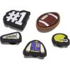 Crocs Jibbitz 5-Pack Sport Shoe Charms | Jibbitz(Varsity Patch)