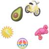 Crocs Jibbitz 5-Pack Trendy Shoe Charms | Jibbitz(Jibbitz Sunny Days)