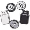 Crocs Jibbitz Shoe Charms, NBA Basketball Teams Sports Collection Multi Packs(Brooklyn Nets)
