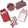 Crocs Jibbitz Shoe Charms, NBA Basketball Teams Sports Collection Multi Packs(Houston Rockets)