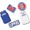 Crocs Jibbitz Shoe Charms, NBA Basketball Teams Sports Collection Multi Packs(Los Angeles Clippers)