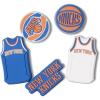 Crocs Jibbitz Shoe Charms, NBA Basketball Teams Sports Collection Multi Packs(New York Knicks)