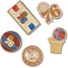 Crocs Jibbitz Shoe Charms, NBA Basketball Teams Sports Collection Multi Packs(Philadelphia 76ers Gold)
