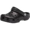 Crocs Kids’ Classic Glitter Clogs(Black)
