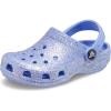 Crocs Kids’ Classic Glitter Clogs(Moon Jelly)