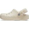 Crocs Unisex Adult Baya Lined Fuzz Strap Clogs(Winter White)