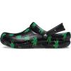 Crocs Unisex Adult Bistro Graphic Clogs(Black/Green Hemp)