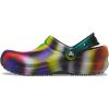 Crocs Unisex Adult Bistro Graphic Clogs(Neon Multi/Black Solarized Tie-dye)