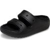 Crocs Unisex Adult Classic Cozzzy Towel Sandals, Fuzzy Slippers and Slides(Black)