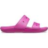 Crocs Unisex Adult Classic Two-strap Slide Sandals(Fuchsia Fun)