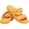 Crocs Unisex Adult Classic Two-strap Slide Sandals(Orange Sorbet)