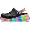 Crocs Unisex Adult Crush Clogs(Black/Multi Spray Dye)