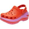 Crocs Unisex Adult Mega Crush Clogs(Lava)