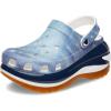 Crocs Unisex Adult Mega Crush Clogs(White/Multi Denim)