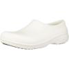 Crocs Unisex Adult On The Clock Slip Resistant Clogs(White)