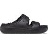 Crocs Unisex Classic Cozzzy Sandal(Black/Black)