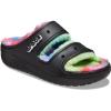 Crocs Unisex Classic Cozzzy Sandal(Black/Spray Dye)