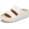 Crocs Unisex Classic Cozzzy Sandal(White/Shitake)