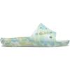 Crocs Unisex-Adult Graphic Slide Sandal(Pure Water/Multi Marbled Tie-dye)