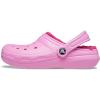 Crocs Unisex-Child Classic Lined Clog(Taffy Pink)