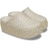 Crocs Women’s Dylan Platform Clog, Mule Platform Shoes for Women(Almond Tint/Leopard)