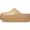 Crocs Women’s Dylan Platform Clog, Mule Platform Shoes for Women(Wheat)