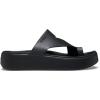 Crocs Women’s Getaway Toe Loop Platform Sandals(Black)