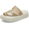 Crocs Women’s Getaway Toe Loop Platform Sandals(Stucco)
