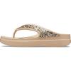 Crocs Women’s Sloane Ombre Diamante Flip(Gold Glitter)