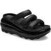 Crocs unisex-adult Mega Crush Triple Strap Sandal(Black)