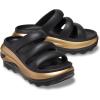 Crocs unisex-adult Mega Crush Triple Strap Sandal(Black/Gold Metallic)