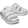 Crocs unisex-adult Mega Crush Triple Strap Sandal(Moonlight/Silver Metallic)