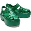 Crocs unisex-adult Stomp Fisherman Sandal(Green Ivy)