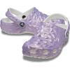 Crocs unisex-child Classic Geometric Clog(White/Iridescent)