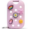 Touchland x Crocs Limited Edition Mist Case 1 Fl. OZ., Stylish Hand Sanitizer Spray Accessory, with 5 JibbitzTM Charms and Keyring, Pixie Lavender Color(Sugarpop Pink)