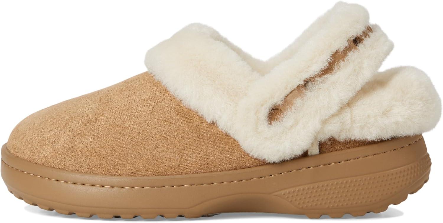 imageCrocs UnisexAdult Classic Unfurgettable Lined Clogs Fuzzy SlippersSepia Vegan Suede