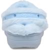 Crocs Unisex-Adult Classic Unfurgettable Lined Clogs, Fuzzy Slippers(Blue Frost)