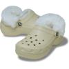 Crocs Women’s Classic Platform Fuzz-Lined Clogs(Bone Fuzzy)