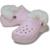 Crocs Women’s Classic Platform Fuzz-Lined Clogs(Pink Milk Fuzzy)