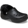 Crocs Women’s Classic Platform Fuzz-Lined Clogs(Black Fuzzy)
