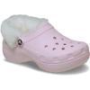 Crocs Women’s Classic Platform Fuzz-Lined Clogs(Pink Milk Fuzzy)