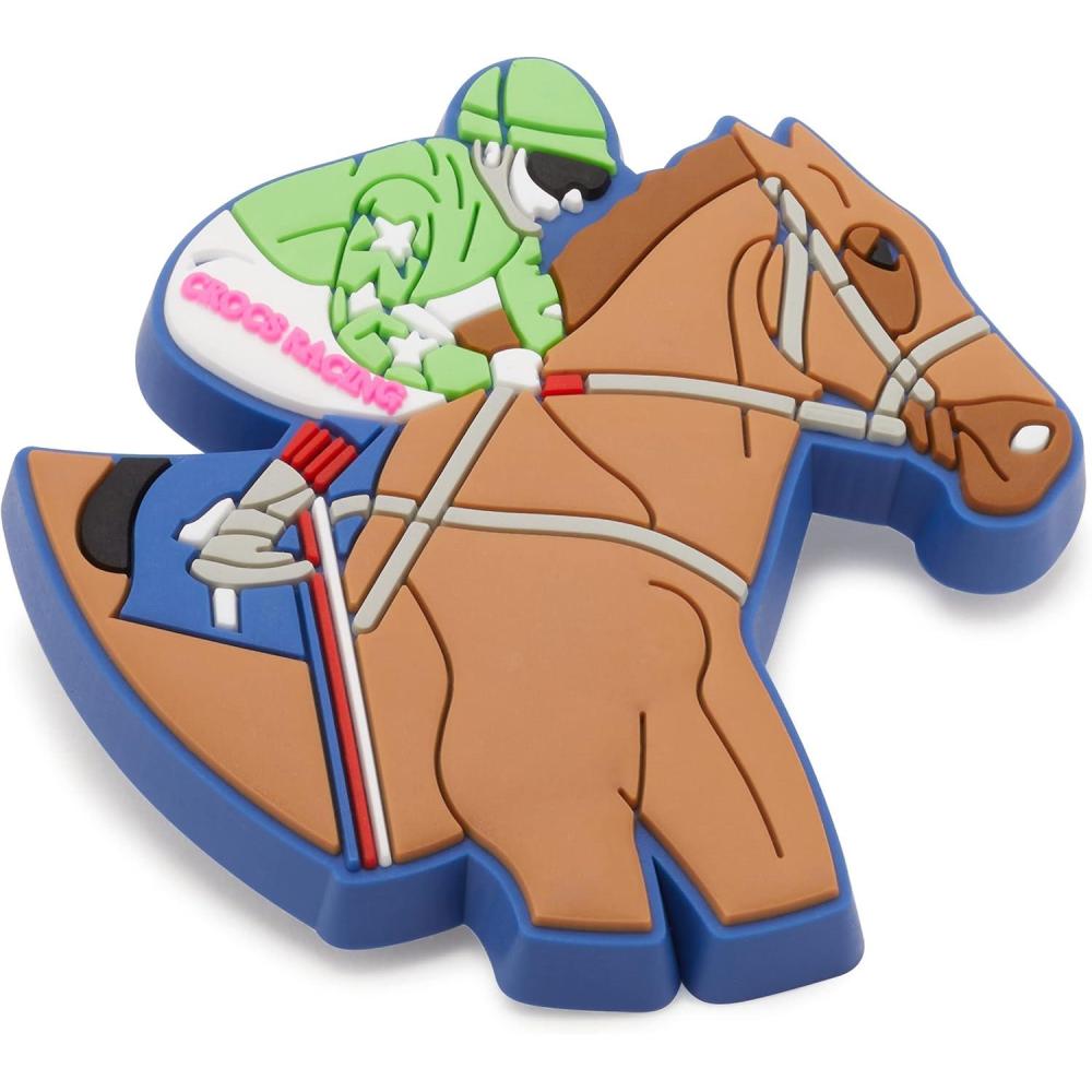 imageCrocs UnisexAdult Jibbitz Shoe Charms  Sports Shoe Charm Singles Charms for Boys and GirlsHoreseback Riding